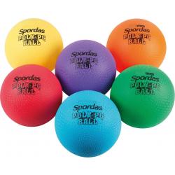 Set Poly PG ballen | Gymnastiekballen | 6 ballen | Gekleurd |Ø 21,6 cm |Naadloze ballen